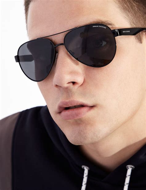 armani exchange aviator sunglasses.